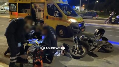 Τροχαίο-με-εγκατάλειψη-στα-Χανιά:-Σοβαρά-τραυματισμένος-οδηγός-μηχανής