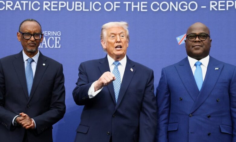 Ο-Τραμπ-υπογράφει-ειρήνη-με-τους-προέδρους-Ρουάντας-και-Κονγκό-την-ώρα-που-ο-πόλεμος-συνεχίζεται