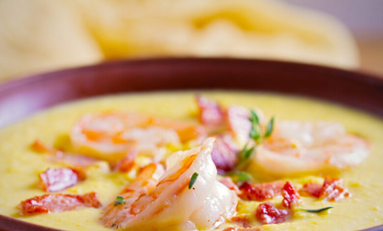 Συνταγή-για-σούπα-βελουτέ-ψητής-κολοκύθας-με-γαρίδες