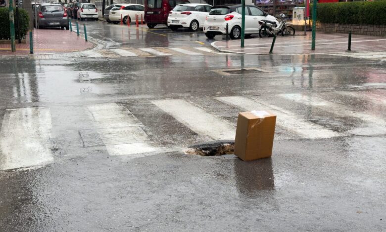 Όχι-μόνο-στα-Τρίκαλα:-Στη-Λάρισα-η-λακκούβα…-είχε-συσκευασία