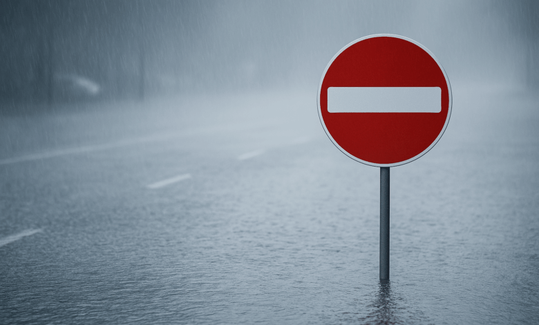 Λάρισα:-Απαγορεύσεις-κυκλοφορίας-σε-δύο-σημεία-λόγω-υπερχείλισης