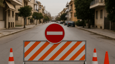 Τρίκαλα:-Κλείνει-η-οδός-Κανάρη-την-Τετάρτη-10/12-για-εργασίες