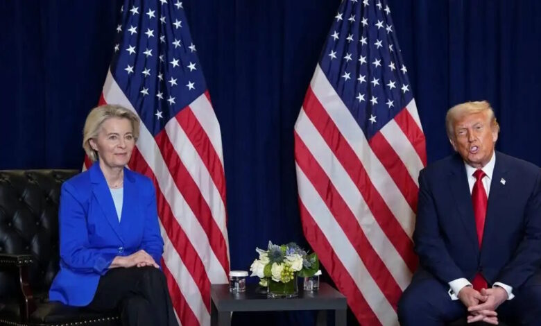 Ούρσουλα-Φον-ντερ-Λάιεν-σε-Ντόναλντ-Τραμπ:-«Η-Ευρώπη-αποφασίζει-για-τη-δημοκρατία-της,-όχι-εσύ»