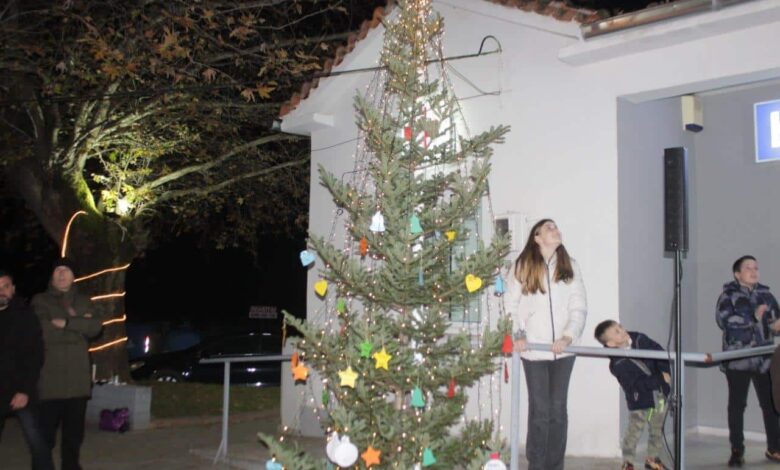 Φωταγωγήθηκε-το-Χριστουγεννιάτικο-Δένδρο-στη-Λυγαριά