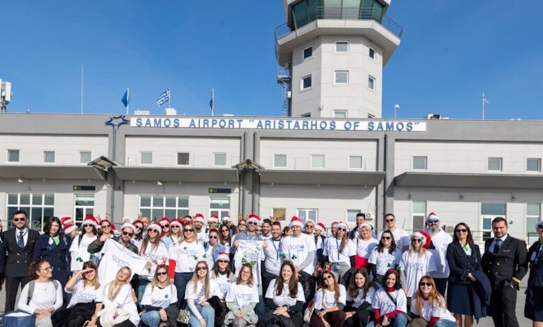 aegean-santa-crew:-Εθελοντές-–-εργαζόμενοι-της-aegean-έφεραν-τα-Χριστούγεννα-στα-σχολεία-απομακρυσμένων-περιοχών-της-Ελλάδας