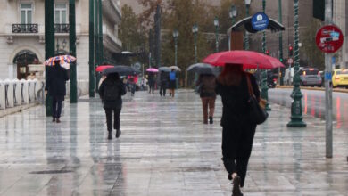 Καιρός-σήμερα:-Βροχές-και-πτώση-της-θερμοκρασίας-στο-μεγαλύτερο-μέρος-της-χώρας-–-Καταιγίδες-σε-Πελοπόννησο-και-στα-νησιά