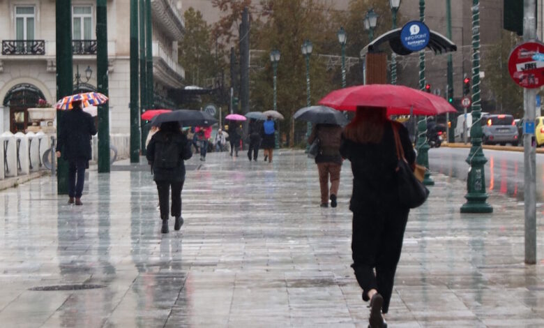 Καιρός-σήμερα:-Βροχές-και-πτώση-της-θερμοκρασίας-στο-μεγαλύτερο-μέρος-της-χώρας-–-Καταιγίδες-σε-Πελοπόννησο-και-στα-νησιά