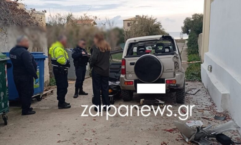 Χανιά:-Αυτοκίνητο-βγήκε-εκτός-πορείας-και-καρφώθηκε-σε-τοίχο-–-Νεκρός-ο-37χρονος-οδηγός