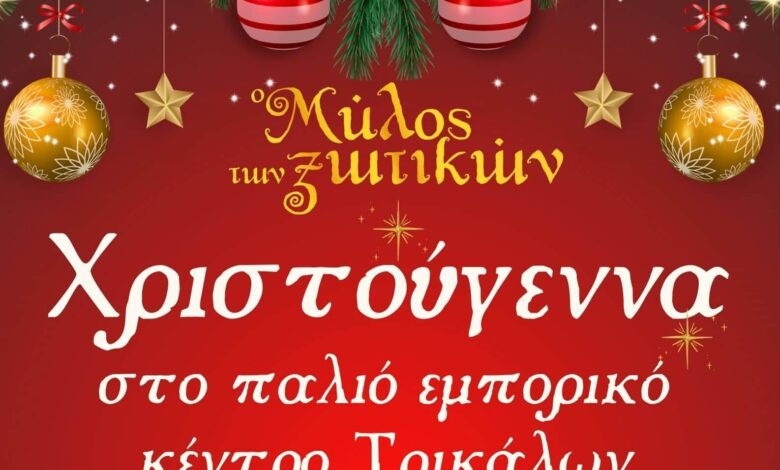 Τα-Χριστούγεννα-«πλημμυρίζουν»-το-παλιό-εμπορικό-κέντρο-των-Τρικάλων-με-φως-και-δρώμενα