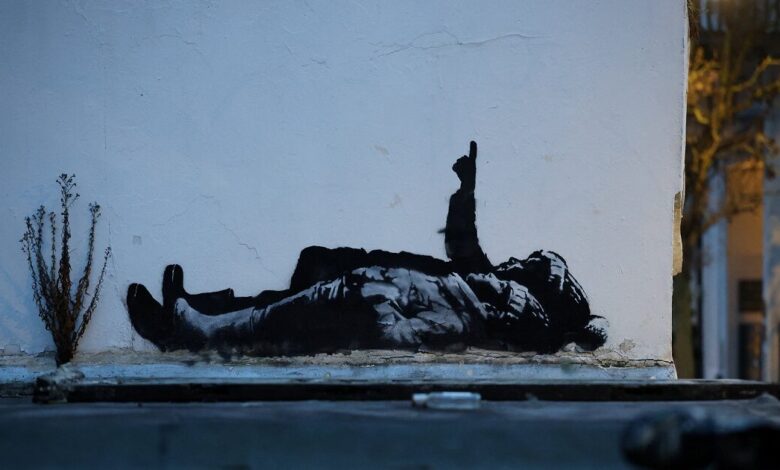 Νέο-γκράφιτι-του-banksy-εμφανίστηκε-σε-τοίχο-στο-Λονδίνο