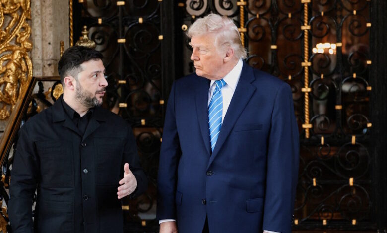 Ξεκίνησε-η-κρίσιμη-συνάντηση-Τραμπ-–-Ζελένσκι-στη-Φλόριντα-–-«Θα-έχουμε-συμφωνία-και-θα-είναι-ισχυρή»-λέει-ο-Αμερικανός-πρόεδρος