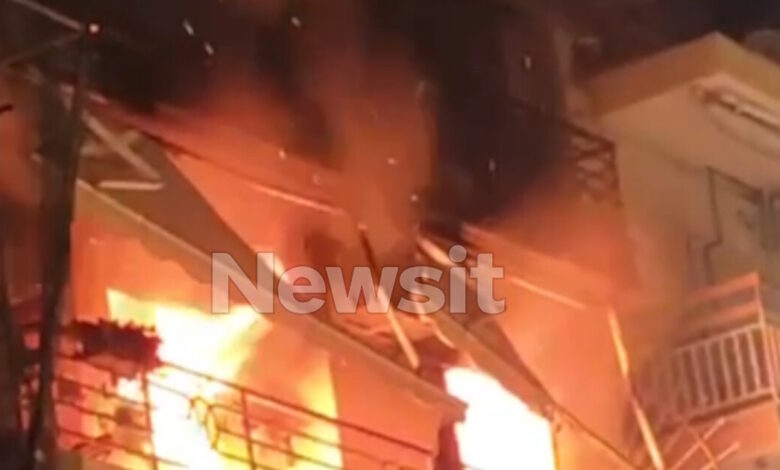 Θεσσαλονίκη:-Νεκρή-η-γιαγιά-των-τριδύμων-που-μεταφέρθηκε-στο-νοσοκομείο-μετά-τη-φωτιά