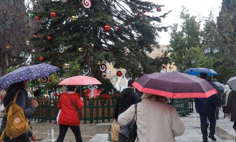 Καιρός-σήμερα:-Βροχές,-καταιγίδες-και-μικτή-άνοδο-της-θερμοκρασίας