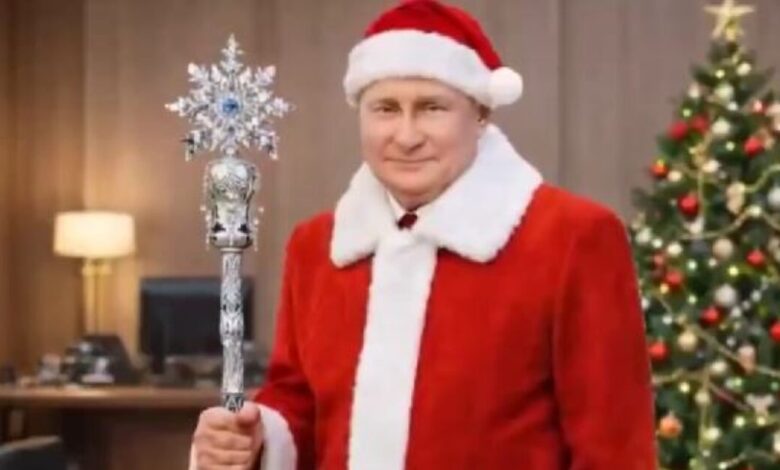 Ο-Πούτιν-σε-ρόλο-Άη-Βασίλη-έφερε-δώρα-στους-ηγέτες:-Το-viral-βίντεο-του-sputnik-με-τη-βοήθεια-του-ΑΙ