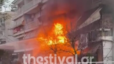 Φωτιά-σε-διαμέρισμα-στην-Θεσσαλονίκη-–-Δείτε-βίντεο