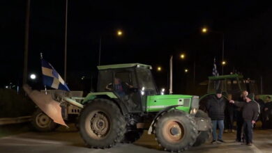 Μπλόκα-αγροτών:-Έκλεισε-η-Υψηλή-Γέφυρα-Χαλκίδας-–-Κλιμακώνονται-οι-κινητοποιήσεις