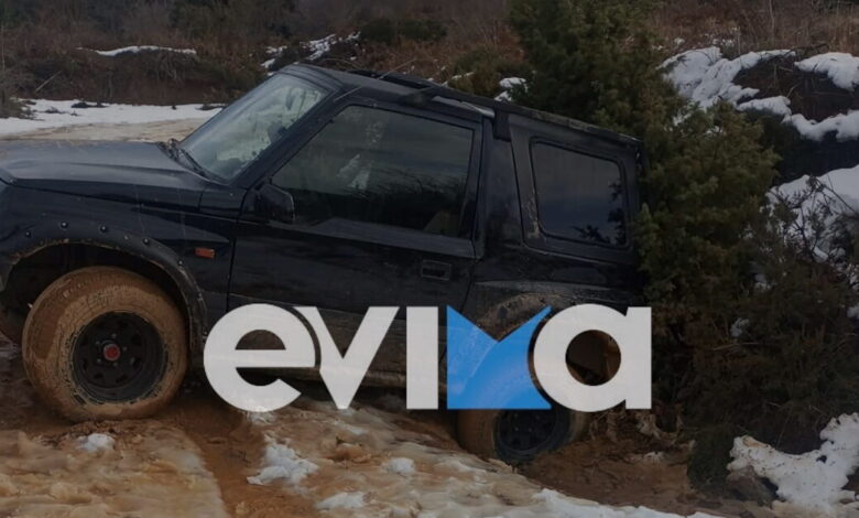 Εύβοια:-Τέσσερις-νέοι-εγκλωβίστηκαν-για-ώρες-στα-χιόνια-και-τις-λάσπες-στην-περιοχή-της-Λίμνης-στη-Σέττα