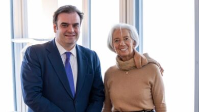 Συνάντηση-Πιερρακάκη-με-Λαγκάρντ:-«Επικεντρωνόμαστε-να-καταστήσουμε-την-ευρωζώνη-ισχυρότερη-και-περισσότερο-ανθεκτική»