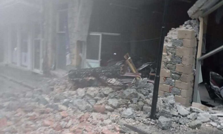 Συναγερμός-στην-Καλαμπάκα-μετά-από-κατάρρευση-τοίχου