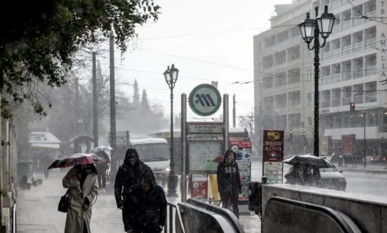 Καιρός-αύριο:-Ισχυρές-βροχές-και-καταιγίδες-σε-όλη-τη-χώρα