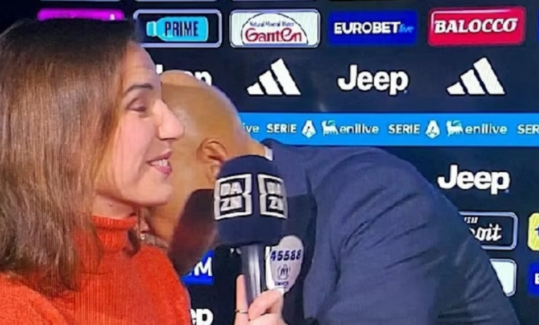 Ο-Σπαλέτι-φίλησε-στον-ώμο-γυναίκα-δημοσιογράφο-για-να-εκφράσει-τα-παράπονά-του-για-τη-διαιτησία
