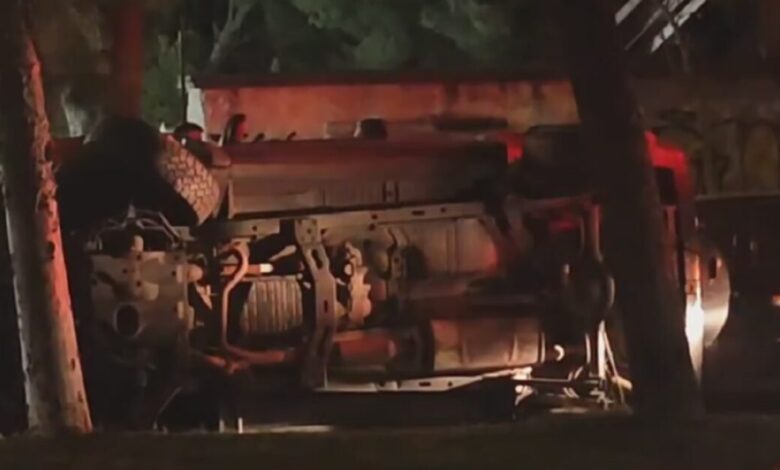 Ανατροπή-τζιπ-στου-Παπάγου-–-Κλειστή-η-οδός-Κύπρου