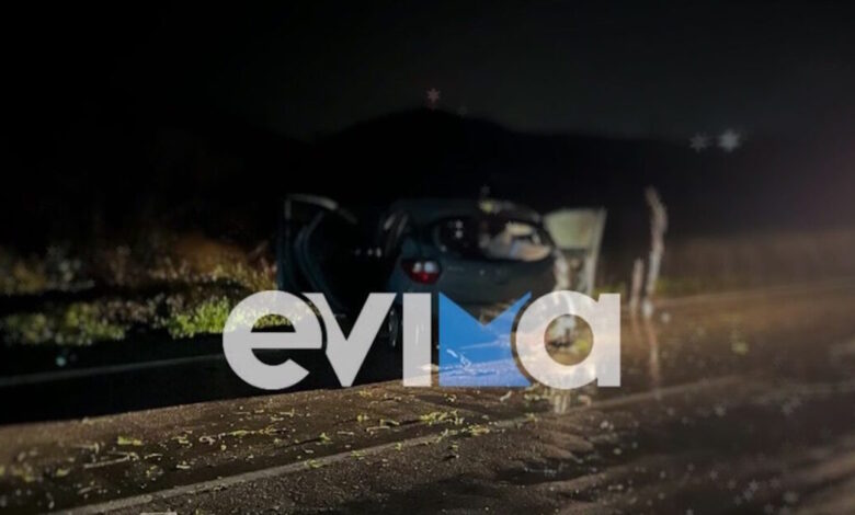 Εύβοια:-Τρεις-τραυματίες-σε-τροχαίο-με-αυτοκίνητο-που-βγήκε-εκτός-πορείας