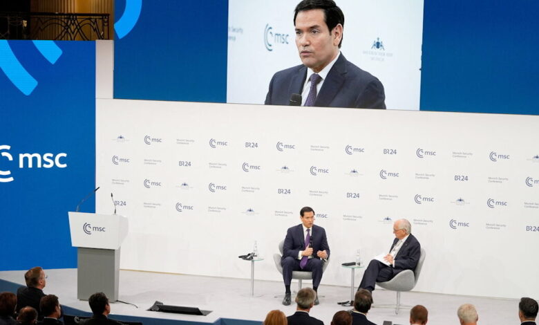 Ρούμπιο-για-ΗΠΑ-–-Ευρώπη:-«Πρέπει-να-διορθώσουμε-μαζί-τα-λάθη-του-παρελθόντος,-αλλά-μπορούμε-να-το-κάνουμε-και-μόνοι,-αν-χρειαστεί»