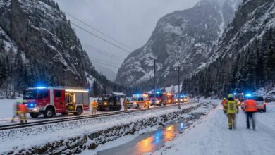 Ελβετία:-Εκτροχιασμός-τρένου-από-χιονοστιβάδα