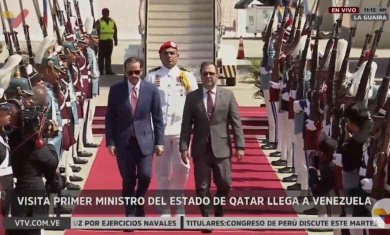 Στο-Καράκας-έφθασε-ο-πρωθυπουργός-του-Κατάρ