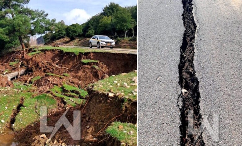 Άγραφα:-Η-κακοκαιρία-άνοιξε-δρόμο-στα-δύο-–-Κατολισθήσεις-και-ένα-βουνό-που-«κατέβηκε»-στο-χωριό