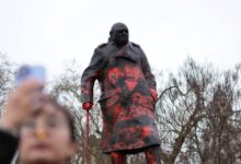 Βανδάλισαν-άγαλμα-του-Γουίνστον-Τσόρτσιλ-στο-Λονδίνο-γράφοντας-«Σιωνιστής-εγκληματίας-πολέμου»