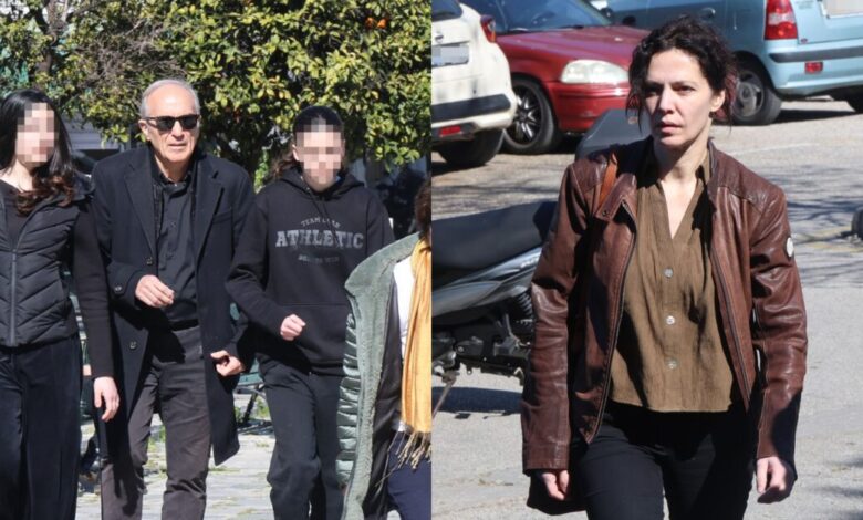 Γιάννης-Νταλιάνης:-Με-τις-κόρες-του-και-τη-Μαριλίτα-Λαμπροπούλου,-το-τελευταίο-«αντίο»-στον-αδελφό-του