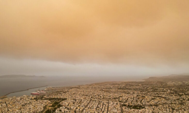 Καιρός:-Σκόνη-από-τη-Σαχάρα-θα-«πνίξει»-Αττική,-Ανατολική-Μακεδονία-και-Ήπειρο