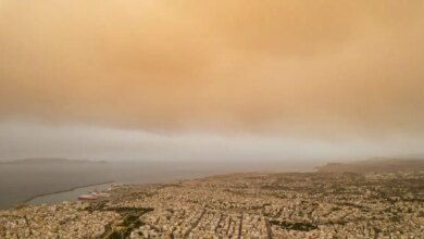Καιρός:-Σκόνη-από-τη-Σαχάρα-θα-«πνίξει»-Αττική,-Ανατολική-Μακεδονία-και-Ήπειρο