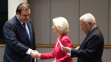 Συνάντηση-Πιερρακάκη-με-φον-ντερ-Λάιεν,-Κόστα-και-Λαγκάρντ:-Διεθνής-ρόλος-του-ευρώ-και-Ένωση-Αποταμιεύσεων-στην-ατζέντα-του-Ευρωπαϊκού-Συμβουλίου