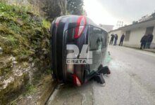 Ηράκλειο:-Σοβαρό-τροχαίο-ατύχημα-με-απεγκλωβισμό-και-τραυματίες