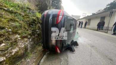 Ηράκλειο:-Σοβαρό-τροχαίο-ατύχημα-με-απεγκλωβισμό-και-τραυματίες