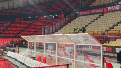 Ολυμπιακός-–-Παναθηναϊκός:-Με-προστατευτικό-ο-πάγκος-των-«πρασίνων»-στο-ΣΕΦ