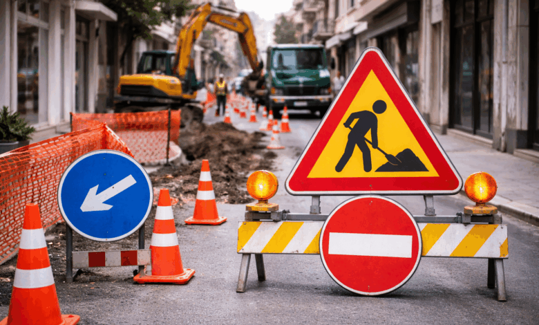 Τρίκαλα:-Κυκλοφοριακές-ρυθμίσεις-σε-πολλές-οδούς-λόγω-έργων-ΔΕΥΑΤ,-ΟΤΕ-και-οικοδομών