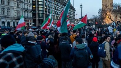 Διαδήλωση-στο-Λονδίνο-ενάντια-στην-επίθεση-στο-Ιράν