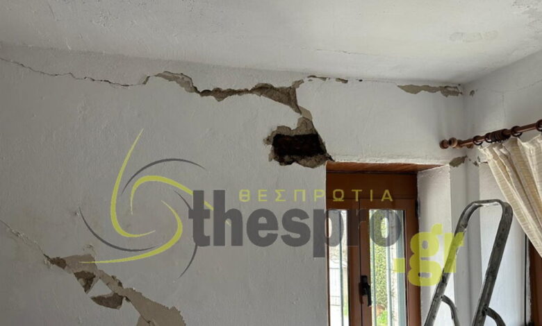 Θεσπρωτία:-Ζημιές-σε-σπίτια-από-τα-5,3-Ρίχτερ-–-Συγκλονιστικά-βίντεο-από-την-στιγμή-του-σεισμού