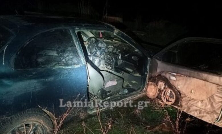 Λαμία:-Άρπαξαν-κινητά,-παρέσυραν-γυναίκα-–-Άγρια-καταδίωξη-Ρομά,-εγκατέλειψαν-το-όχημα