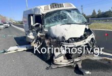 Δύο-τραυματίες-από-καραμπόλα-τριών-οχημάτων-στην-Αθηνών-–-Κορίνθου