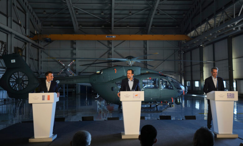 Κύπρος:-Δηλώσεις-Μακρόν-Μητσοτάκη-Χριστοδουλίδη-από-τη-βάση-«Ανδρέας-Παπανδρέου»