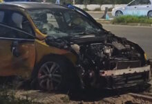 Τροχαίο-στη-λεωφόρο-Βάρης-–-Κορωπίου-με-μία-οδηγό-ταξί-βαριά-τραυματισμένη