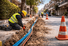 Κυκλοφοριακές-ρυθμίσεις-στα-Τρίκαλα-για-έργα-οπτικών-ινών-και-πεζοδρομίων