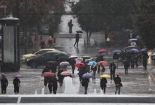 Καιρός-σήμερα:-Βροχές-σε-όλη-τη-χώρα-και-χιόνια-στα-ορεινά-–-Στους-18-βαθμούς-η-θερμοκρασία