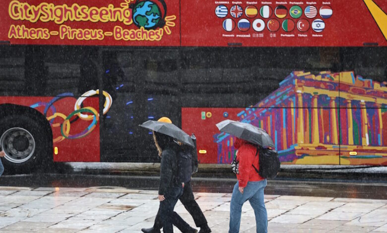 Καιρός-αύριο:-Βροχές-σε-όλη-τη-χώρα-–-Άνεμοι-έως-7-μποφόρ-στα-πελάγη