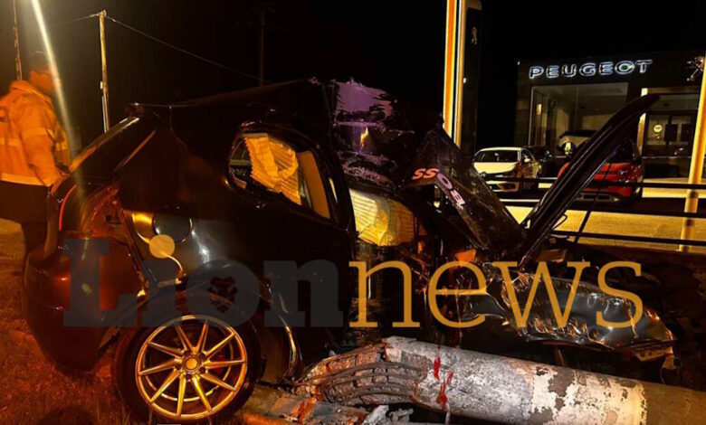 Σέρρες:-Ένας-τραυματίας-σε-κρίσιμη-κατάσταση-μετά-από-σφοδρό-τροχαίο